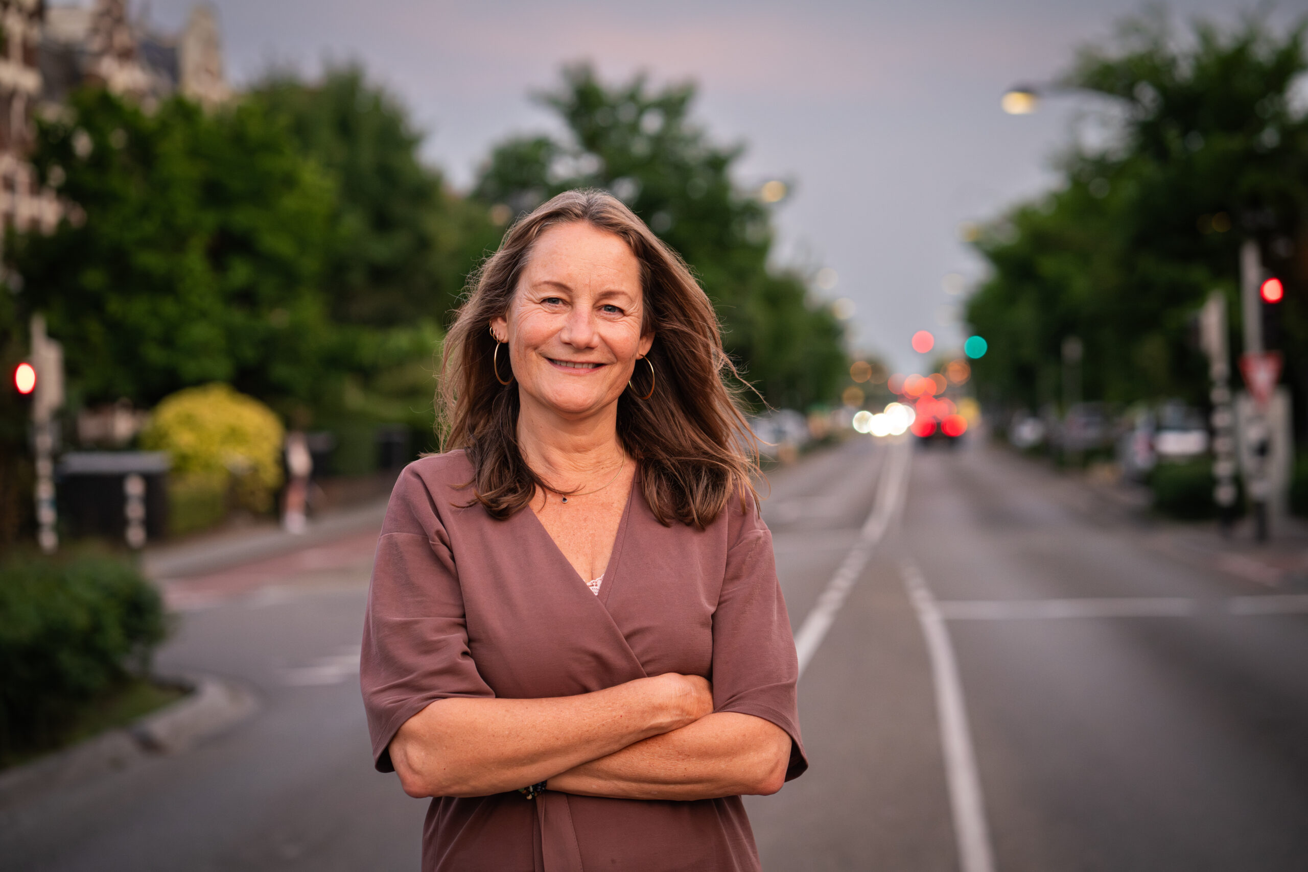 Claudia staat op de Sint Annastraat.