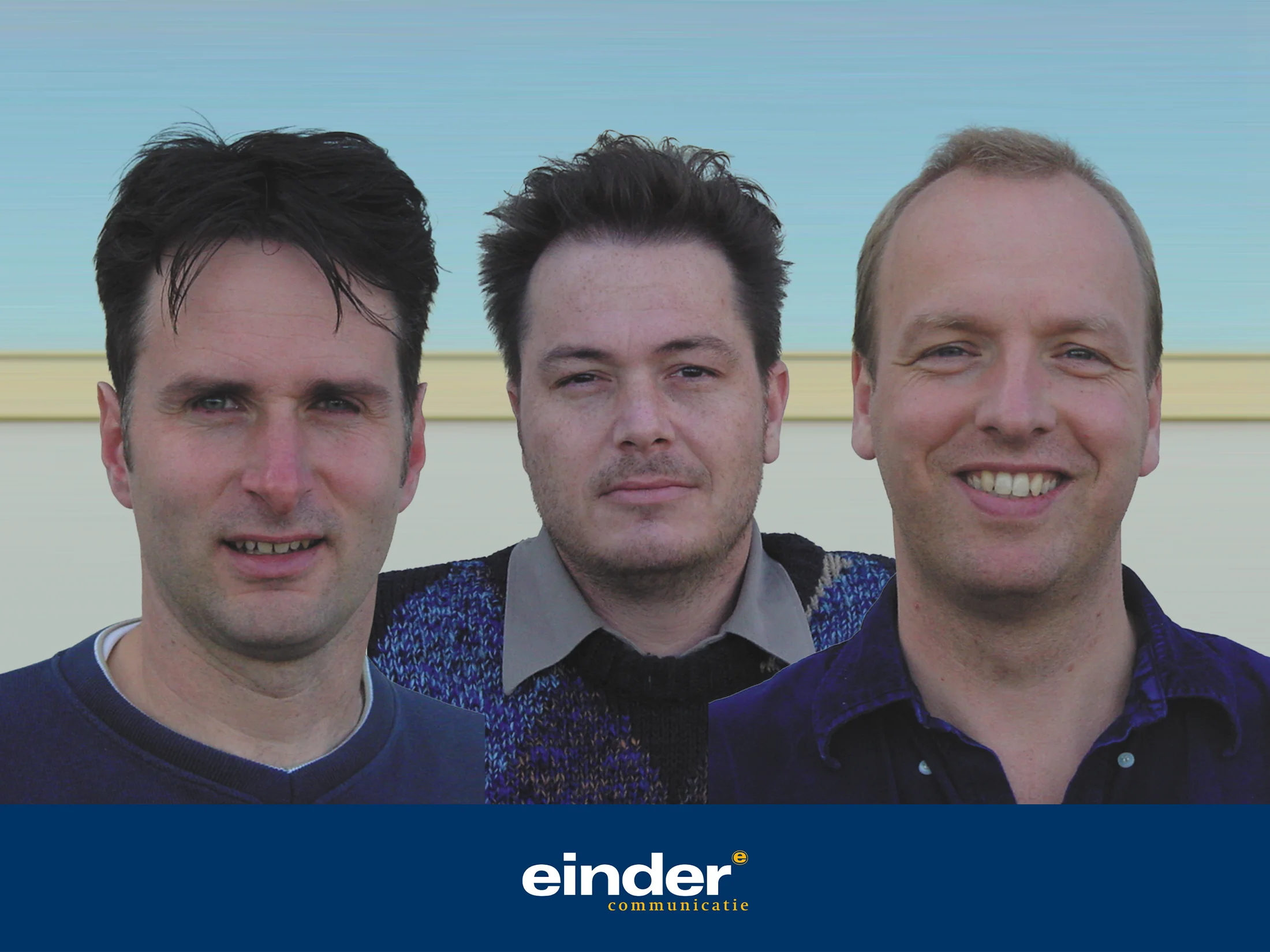 Drie mannen, de oprichters van Einder.